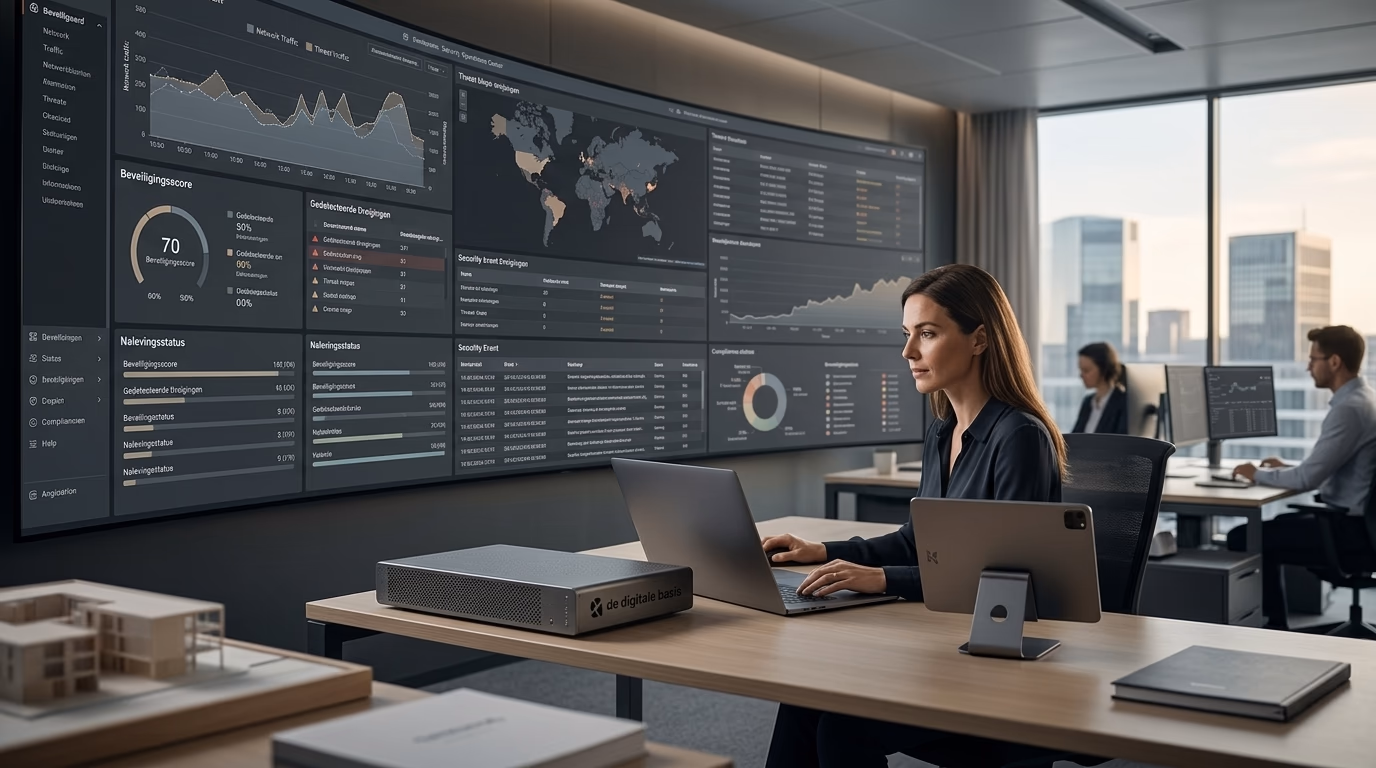 Hoe security monitoring uw organisatie de nodige digitale rust en controle geeft - illustratie voor De Digitale Basis