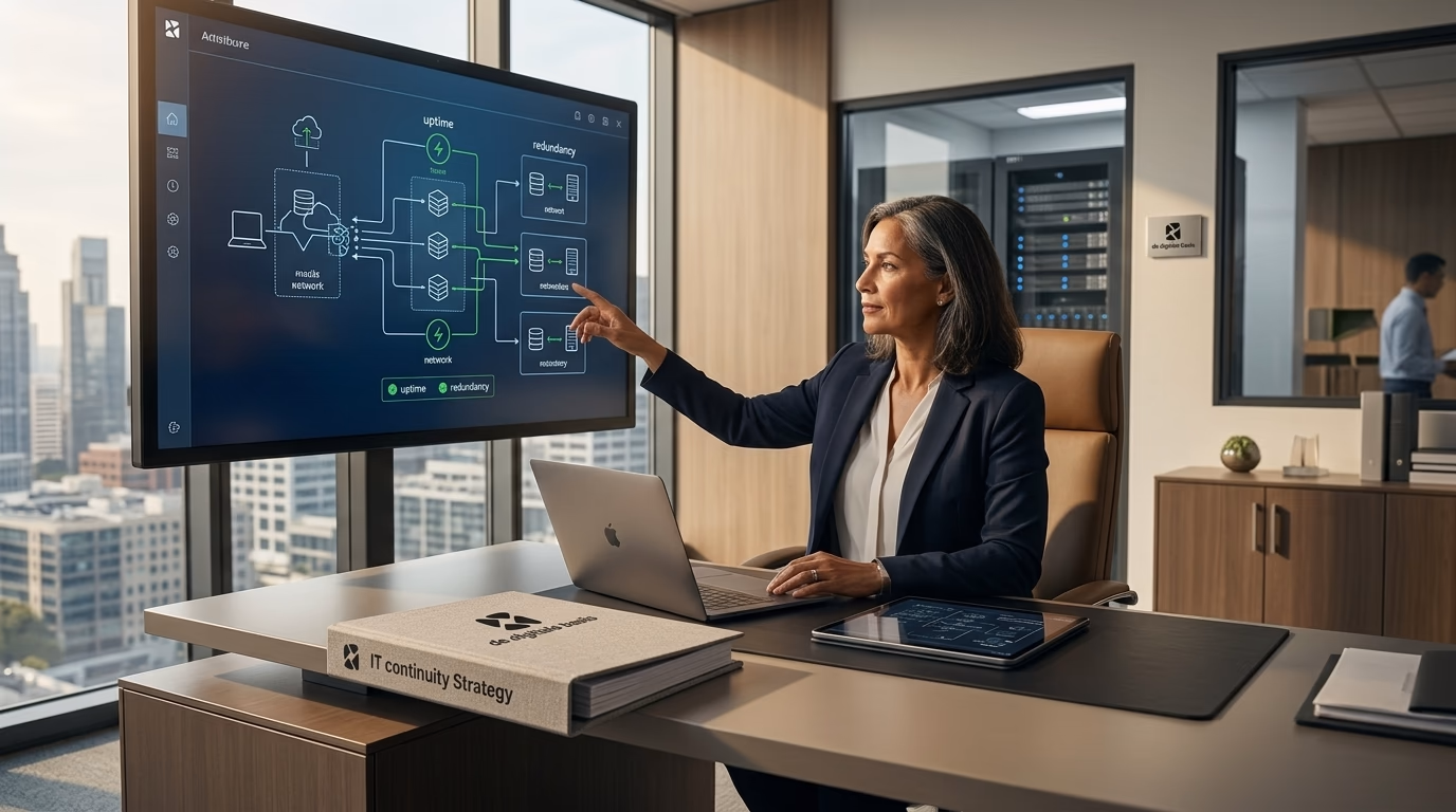 IT continuïteit: De complete gids voor een weerbare organisatie - illustratie voor De Digitale Basis