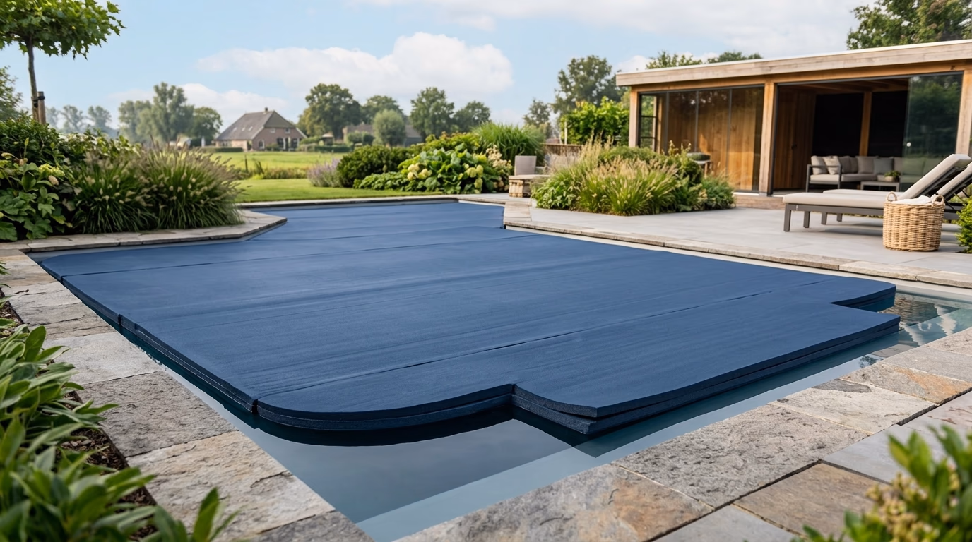 Een zwembad isolatiedeken van foam: de slimme keuze voor optimaal warmtebehoud en minimaal onderhoud - illustratie voor Dekzeilenplus