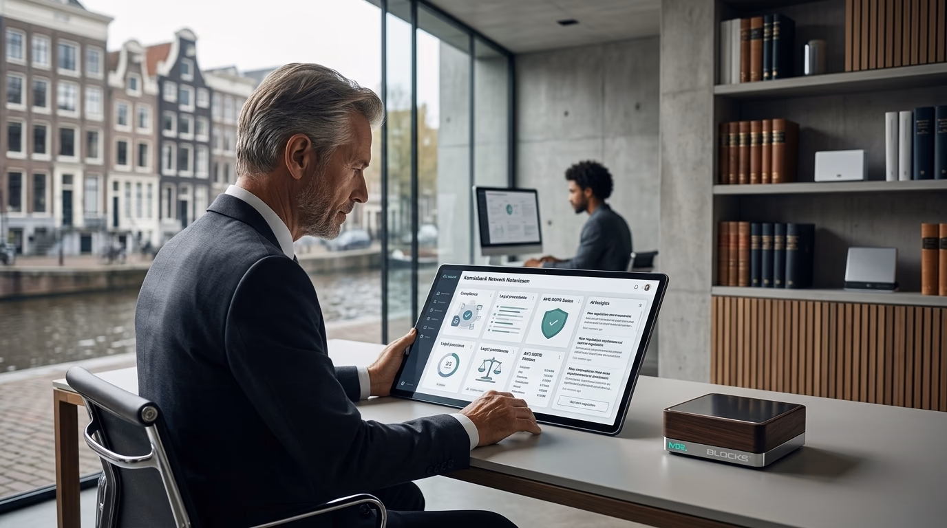 Kennisbank voor het Netwerk Notarissen: een veilige en efficiënte digitale informatievoorziening - illustratie voor Ictnotaris