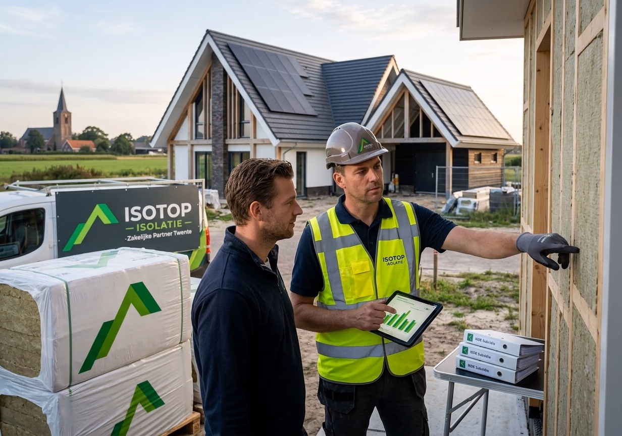 Waarom een strategische isolatiepartner voor aannemers in Twente de sleutel is tot succesvolle bouwprojecten - illustratie voor Isotop Isolatie