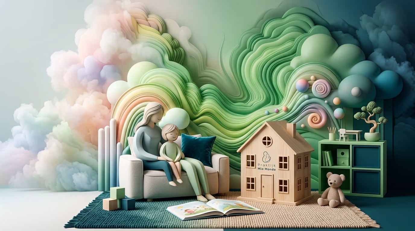 Hoe behandeling van emotieregulatie rust brengt in je gezin: een gids voor ouders - illustratie voor Mio Mondo