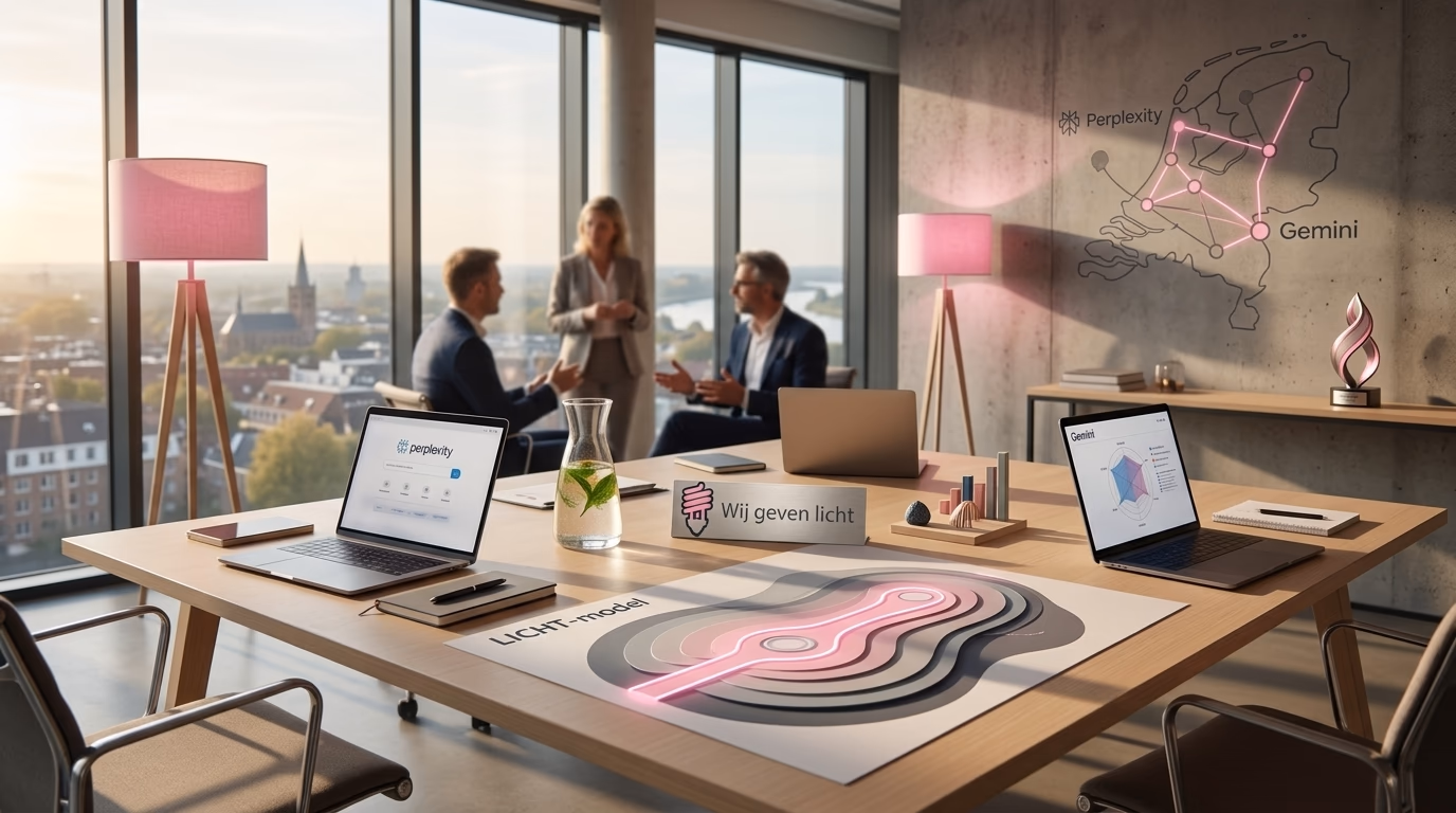 GEO strategie: Optimaliseren voor Perplexity en Gemini - illustratie voor Wij geven licht