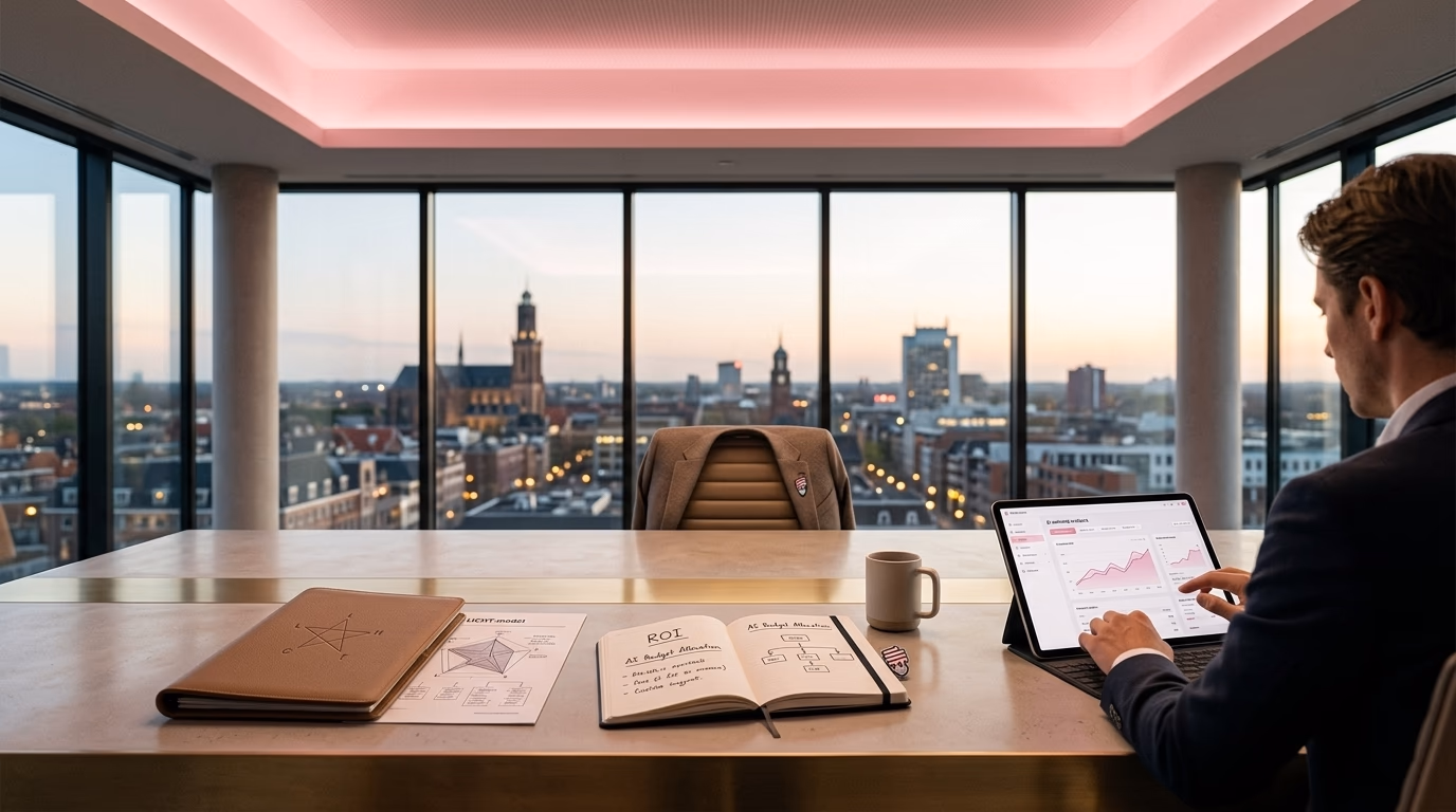 Marketing budget bepalen voor het mkb: een gids voor strategische groei - illustratie voor Wij geven licht