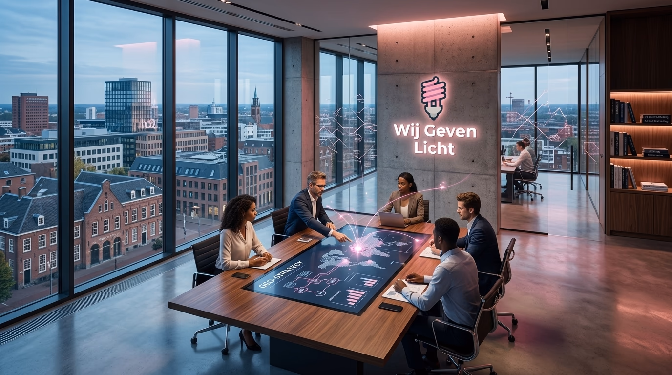 Wat is GEO marketing? De nieuwe standaard voor autoriteit in ChatGPT en Google - illustratie voor Wij Geven Licht